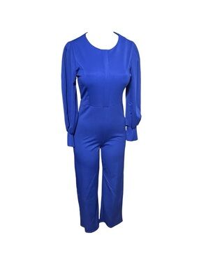 Tailored Royal Blue Long-Sleeve Jumpsuit NWOT